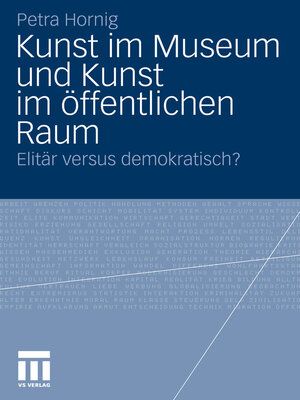 cover image of Kunst im Museum und Kunst im öffentlichen Raum